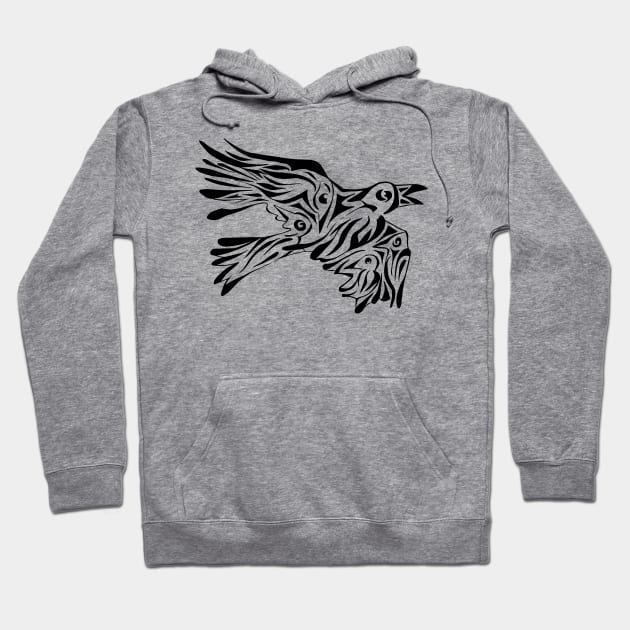 One raven or two ravens or seven ravens Hoodie by Catdog